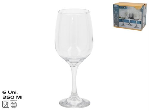 604701 COPO VIDRO LAKE II X6 350ML