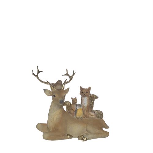 90375 RENA POLIRESINA COM ANIMAIS C 18,50 L 8,50 A 16,50