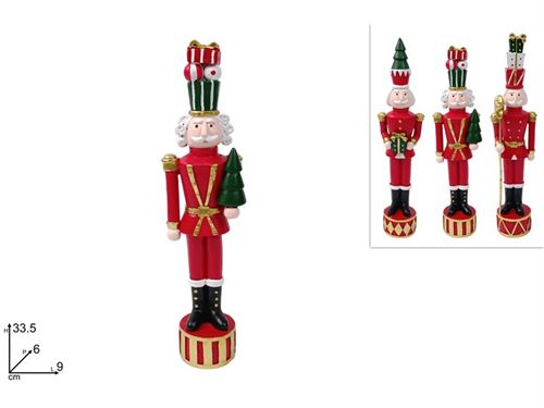 375908 SOLDADO NATAL 33,5CM SORT