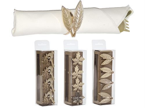 390241 ARGOLA GUARDANAPO 4PÇS