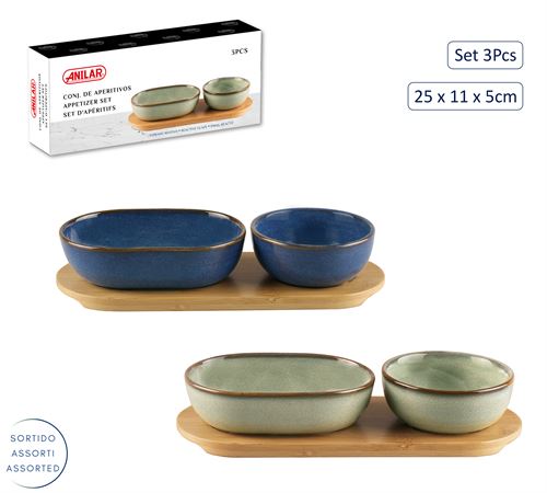 5912048 CONJUNTO APERITIVOS 3PÇS