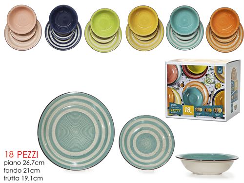 527849 SERVIÇO 18PÇS DOTTY