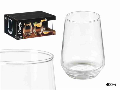 12177 CJ-6 COPOS VIDRO  CONICO X400ML