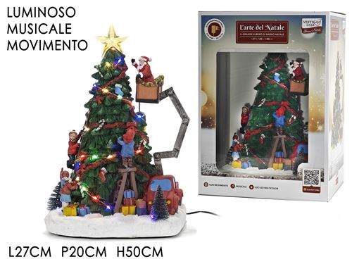 442481 ARVORE NATAL COM SOM E LUZ 50CM