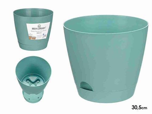 12545 VASO PL VERDE 30,5CM