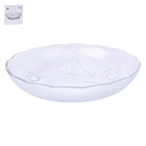 700034 PRATO VIDRO FLOR 6X30X17CM 700-03 SK