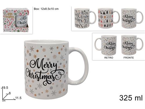 270340 CANECA NATAL CERAMICA 325ML