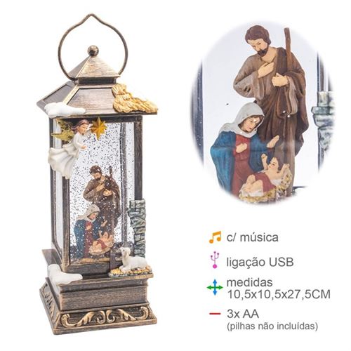 PR-78803 LANTERNA COM ÁGUA 27,5CM