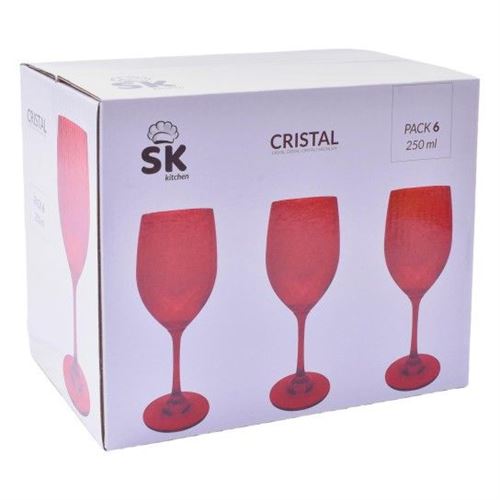 930007 COPO C/PE VRM VINHO 250ML 6UN 2993-000