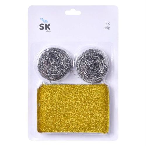 119065 ESFREG.AÇO OURO/PRATA 4X15G SK119-906