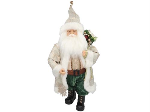 464046 PAI NATAL VERDE E DOURADO 60CM