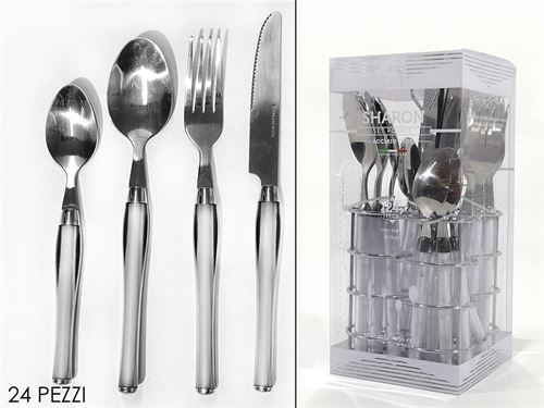 576600 TALHERES 24PÇS SHARON BRANCO