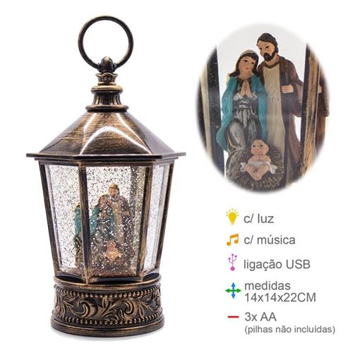 PR-78819 LANTERNA PRESEPIO AGUA 26CM