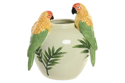 JR-222301 JARRA CERÁMICA 21X16X37 VERDE