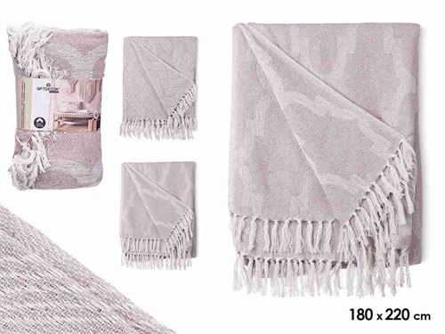 85296 MANTA MULTIUSOS 180X220CM 100%ALGODAO