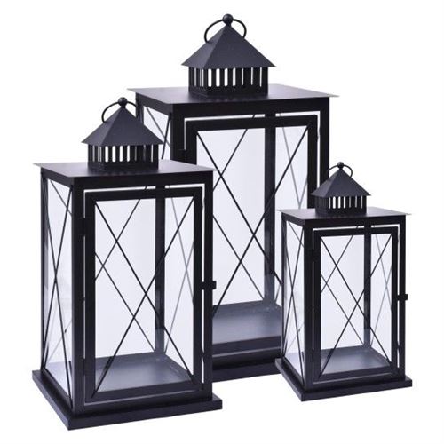 061035 SET 3 PORTAVELAS 48,5X24X24CM   39,5X18X18CM   21X13X13CM