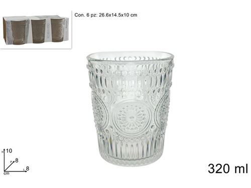 691977 COPO VIDRO PK6 320ML