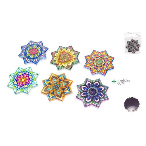 ÍMAN CERÂMICA MANDALA 6CM