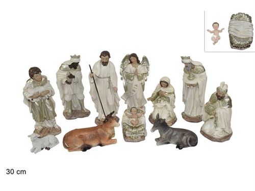 019871 PRESEPIO 30CM 11PÇS