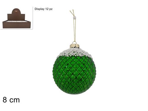 410531 BOLA VIDRO DECORATIVA 8CM