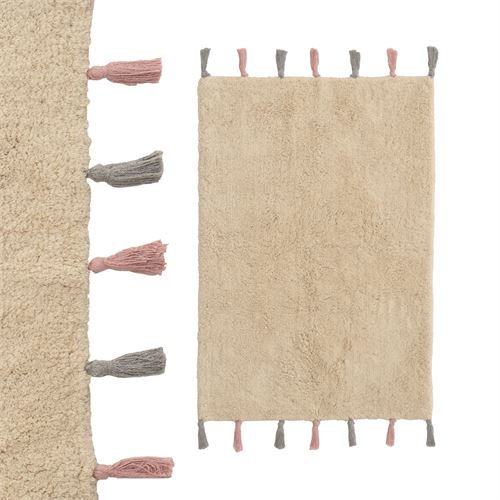 807429 CARPETE ALGODÃO BEIGE 60 X 90 CM