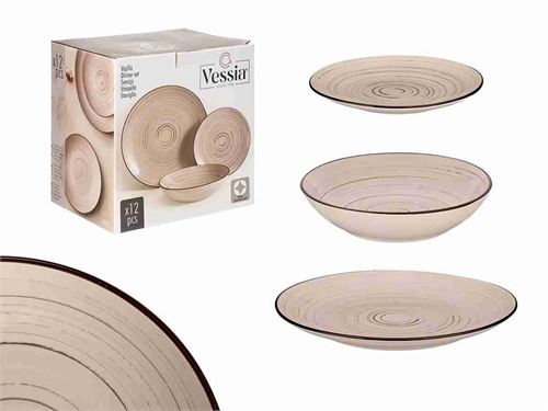 10573 SERVIÇO MESA 12PÇS ESPIRAL CORRE TERRA