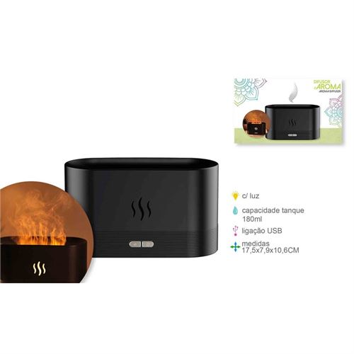 AM-77173 DIFUSOR AROMA ELECTRICO C/CHAMA USB