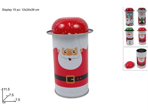 374406 LATA METAL SORTIDA 12CM NATAL