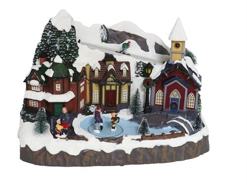 071640 CENA ALDEIA NATAL LUZ MUSICA 35X23X24