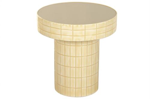 MB-227922 MESA AUXILIAR MTL 48X48X51CM MOSAICO