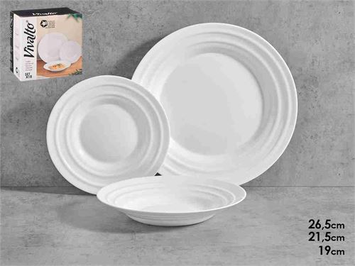 10292 SERVIÇO PRATOS 18PÇS ONDAS OPAL