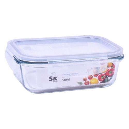 163006 CAIXA VIDRO C/TAMPA 640ML SK 163-00