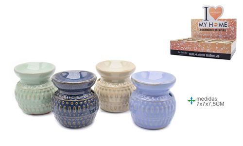 QC-77517 QUEIMADOR ESSENCIA CERAMICA 7X7X7,5CM