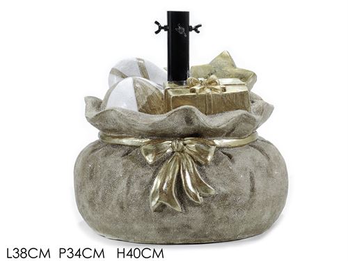 496157 BASE ARVORE NATAL SACO 38X40CM
