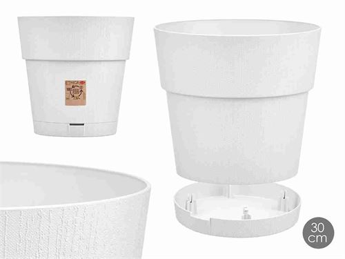 59464 VASO PL 29CM ETHICA BRANCO
