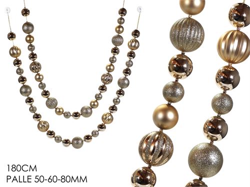 308214 GRINALDA BOLAS DOURADAS 170CM