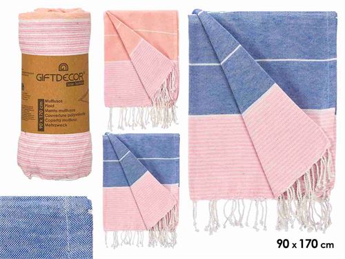 13417 PAREO RISCAS STD 90X170CM 90%ALG 10%POL