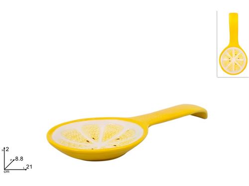 694572 COLHER CERAMICA LIMAO