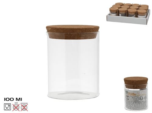 547695 FRASCO VIDRO TAMPA CORTIÇA 100ML