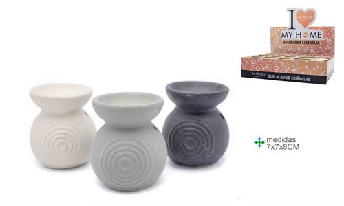 QC-77520 QUEIMADOR ESSENCIA CERAMICA 7X7X8CM
