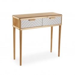 22100036 CONSOLA 2 GAVETAS ORPIERS 80,5X30X78