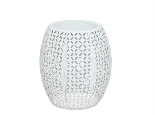 398853 LANTERNA METAL BRANCO 16CM