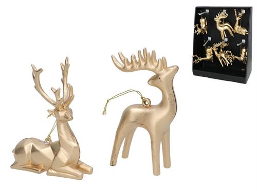 466590 FIGURA RENA OURO FOSCO 8X15CM