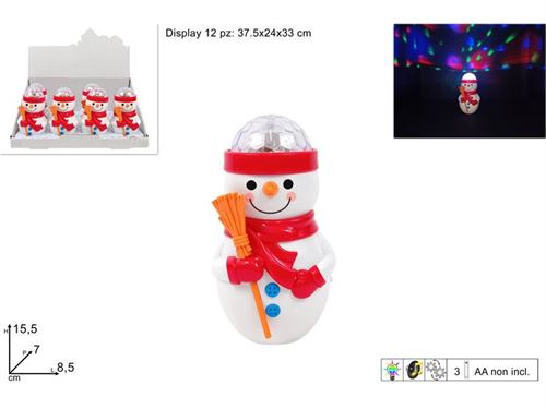 361109 BONECOS NATAL COM MUSICA 15CM