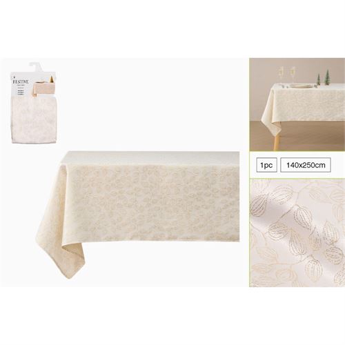 P190297368 TOALHA MESA JP24006-A-BRANCO_amp_DOURADO 140X250CM