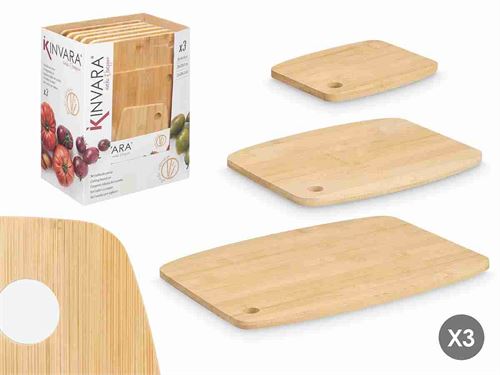 10428 TABUA CORTE CJ.3 PÇS BAMBU