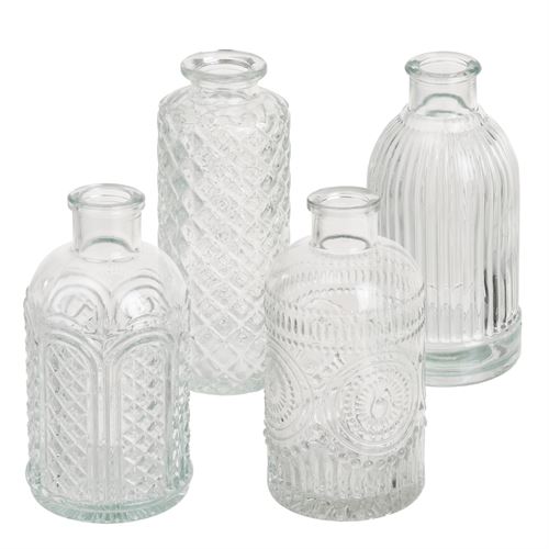 807046 JARRA VIDRO 6 X 6 X 13 CM