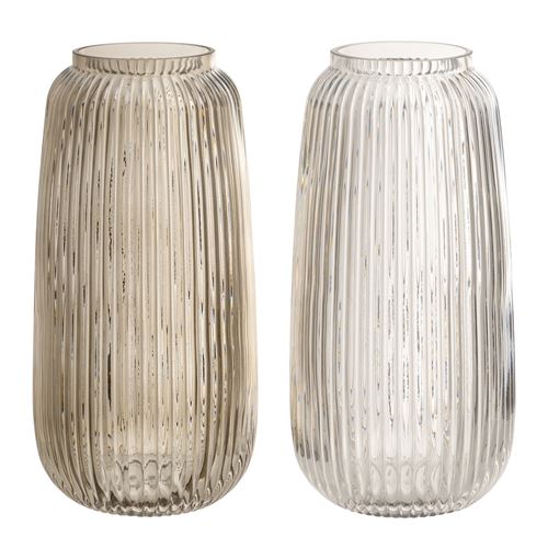 805059 JARRA VIDRO 14 X 14 X 30 CM 2 CORES