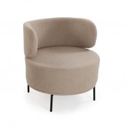 22640020 POLTRONA ERIE DE BORREGUITO BEGE 71X74X74CM