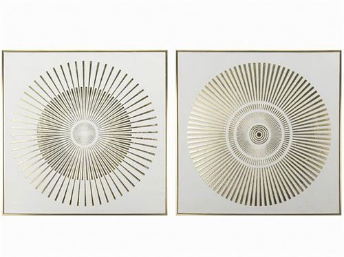 563640 TELA COM MOLDURA EM RELEVO SUNART 70X70X3CM 2 SORTIDAS